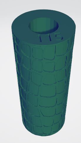 115 Reptile skin texturing roller