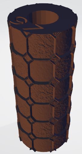 97 Small lozenge tiles texturing roller